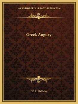 Paperback Greek Augury Book