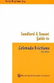 Paperback Landlord and Tenant Guide to Colorado Evictions Book