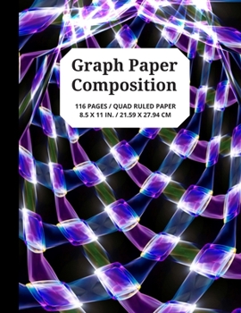 Paperback Graph Paper Composition: 5x5 Grid Paper Notebook with Uniquely Designed Book Cover, 116 Quad Ruled Pages for Student Projects, Games and More, Book