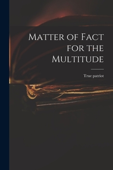 Paperback Matter of Fact for the Multitude Book