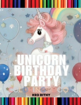 Paperback Unicorn Birthday Party: Coloring Book