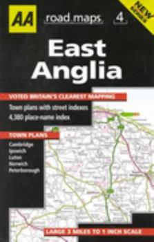 Map East Anglia (AA Road Maps) Book