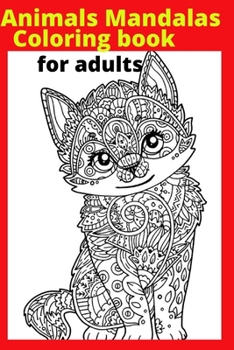 Paperback Animals Mandalas Coloring book for adults Book