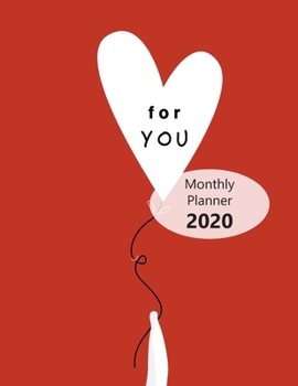 Paperback Monthly planner 2020: Large. Month on 2 pages. Incl. 2020 Calendar, Important dates section and Notes pages. 8.5" x 11.0" (Letter size). (Wh Book