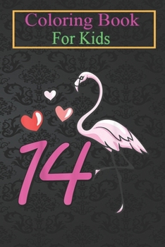 Coloring Book For Kids: Fourn Rose Flamingo - Cool Wader Celebration Animal Coloring Book: For Kids Aged 3-8 (Fun Activities for Kids)