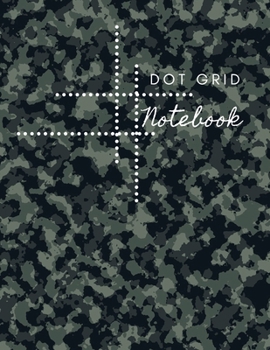 Paperback Dot Grid Notebook: Army Design Dotted Notebook/JournalLarge (8.5 x 11)" Dot Grid Composition Notebook Book