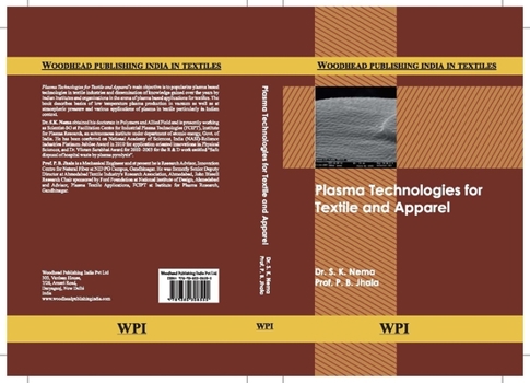 Hardcover Plasma Technologies for Textile and Apparel Book