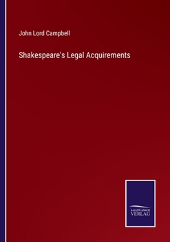 Paperback Shakespeare's Legal Acquirements Book