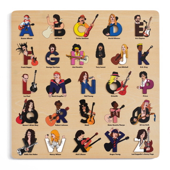 Misc. Guitar Legends Wooden Alphabet Puzzle Book