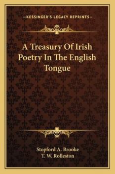 Paperback A Treasury Of Irish Poetry In The English Tongue Book