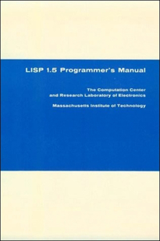 Paperback LISP 1.5 Programmer's Manual Book
