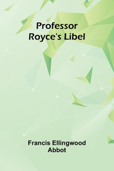 Paperback Professor Royce's Libel Book