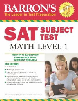 Paperback Barron's SAT Subject Test Math Level 1 Book