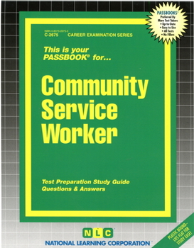 Spiral-bound Community Service Worker: Passbooks Study Guide Book