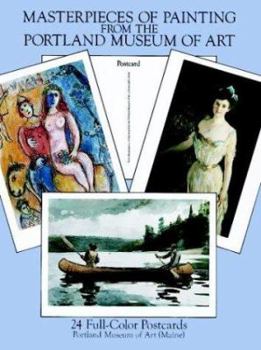 Paperback Masterpieces of Painting from the Portland Museum of Art: 24 Full-Color Postcards Book
