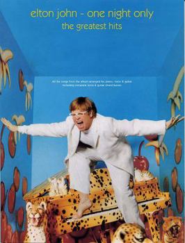 Paperback Elton John -- One Night Only: The Greatest Hits (Piano/Vocal/Guitar) Book