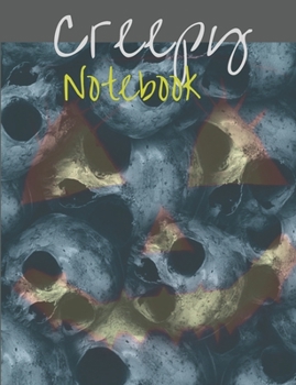 Creepy Notebook: Composition Book with Halloween Theme, Notes for School, Journal Gift for Diary Creative Writing (volume 19)
