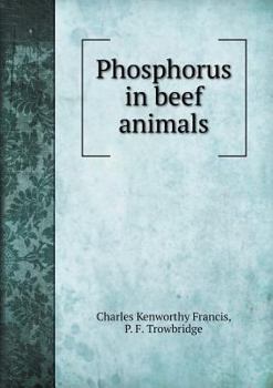 Paperback Phosphorus in beef animals Book