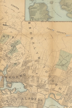 1888 Map of Oakland: A Poetose Notebook / Journal / Diary (50 pages/25 sheets) (Poetose Notebooks)