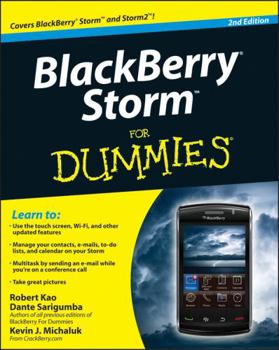 Paperback Blackberry Storm for Dummies Book