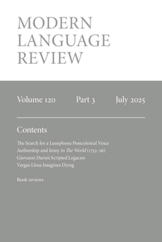 Modern Language Review (120.3) July 2025
