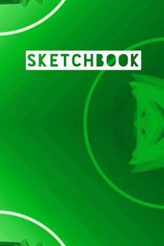 Sketchbook: Abstract Circle Rings Green Design