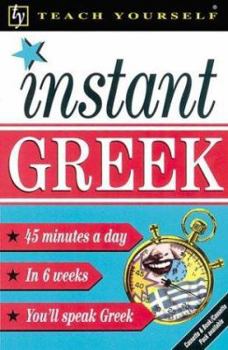 Paperback Teach Yourself Instant Greek Book