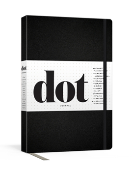 Diary Dot Journal (Black): A Dotted, Blank Journal for List-Making, Journaling, Goal-Setting: 256 Pages with Elastic Closure and Ribbon Marker Book