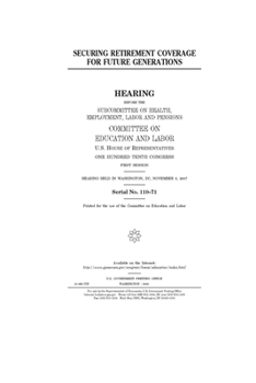 Paperback Securing retirement coverage for future generations Book