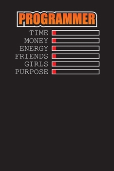 Paperback Programmer Time Money Energy Friends Girls Purpose: Usernames and Passwords Online Organizer - Password Logbook Journal - Password Address Book