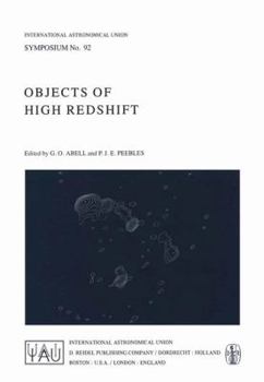 Paperback Objects of High Redshift Book