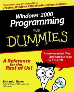 Paperback Windows 2000 Programming for Dummies [With CDROM] Book