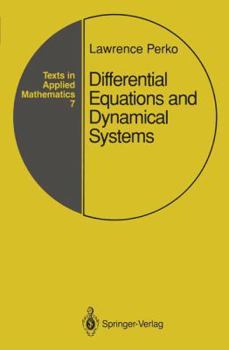 Hardcover Differential Equations and Dynamical Systems Book