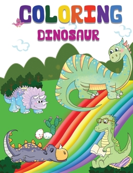 Paperback Coloring Dinosaur: Jumbo Kids Coloring & Activity Book Ages 4-8 Book