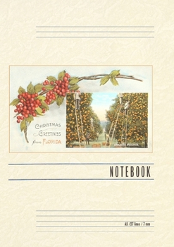 Vintage Lined Notebook Christmas Greetings from Florida