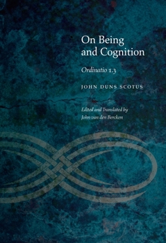 Hardcover On Being and Cognition: Ordinatio 1.3 Book