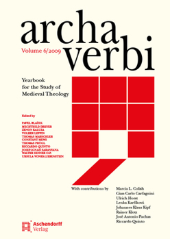 Hardcover Archa Verbi, Vol. 6/2009 [German] Book
