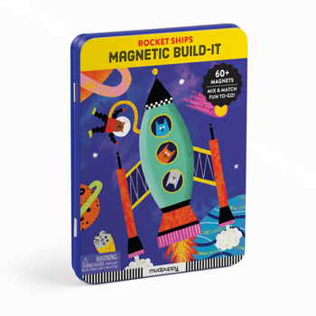 Board Game Rocket Ships Magnetic Build-It Book