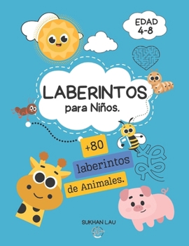 Paperback Laberintos para niños: +50 curiosidades de los animales [Spanish] Book