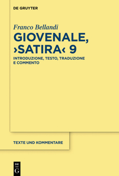 Hardcover Giovenale, >Satira: Introduzione, Testo, Traduzione E Commento [Italian] Book