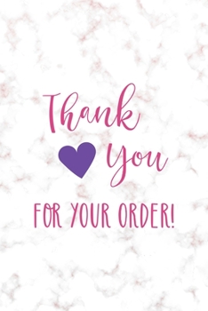 Thank You For Your Order!: Notebook Journal Composition Blank Lined Diary Notepad 120 Pages Paperback Golden Pink Marble Online Shopping