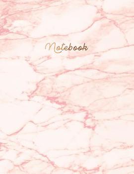 Notebook: Cute pink marble ? Personal notes ? Daily diary ? Office supplies |  8.5 x 11 - big  notebook | 150 pages | College ruled (Pink marbles)
