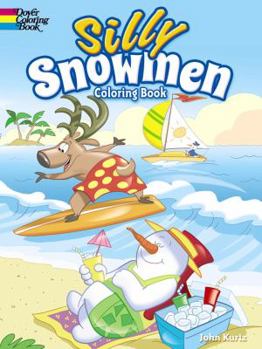 Paperback Silly Snowmen Coloring Book
