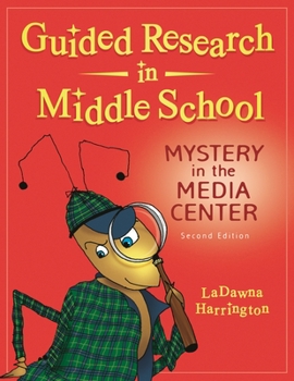Paperback Guided Research in Middle School: Mystery in the Media Center Book