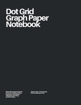 Paperback Dot Grid Graph Paper Notebook: Dark Gray Book