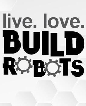 Paperback Live. Love. Build Robots: Line College Ruled Composition Exercise Book Notebook For Middle School Through To College University Book