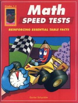 Paperback Math Speed Tests, Book 1: Grades 1-3: Reinforcing Essential Math Facts Book