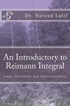 Paperback An Introductory to Reimann Integral Book