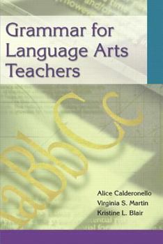 Paperback Grammar for Language Arts Teachers Book