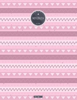 ZMUDACE Notizbuch Liniert: in DIN A4 Softcover ZL184 Rosa Wellen Muster 156 leere linierte Seiten mit pers�nlichem Register + Seitenzahlen Zeichenbuch, Skizzenbuch, Lineatur 4, Malbuch, Notizheft zum 